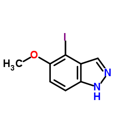 4-Iodo-5-methoxy-1H-indazole structure