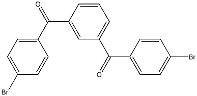 1,3-亚苯基双[(4-溴苯基)甲酮]结构式