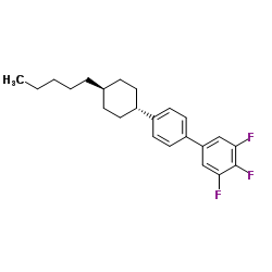 3,4,5-TRIFLUORO-4'-(TRANS-4-PENTYLCYCLOHEXYL)-1,1'-BIPHENYL structure
