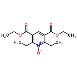 Diethyl 2,6-diethyl-3,5-pyridinedicarboxylate 1-oxide结构式