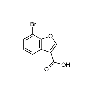 7-Bromo-1-benzofuran-3-carboxylic acid structure