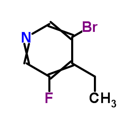 3-Bromo-4-ethyl-5-fluoropyridine structure