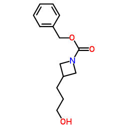 benzyl 3-(3-hydroxypropyl)azetidine-1-carboxylate结构式