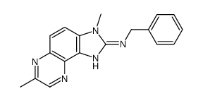 N-benzyl-3,7-dimethylimidazo[4,5-f]quinoxalin-2-amine Structure