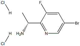 (1R)-1-(5-BROMO-3-FLUORO(2-PYRIDYL))ETHYLAMINE DIHYDROCHLORIDE Structure