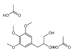 acetic acid,3-(3,4,5-trimethoxyphenyl)propane-1,2-diol Structure