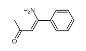 4-amino-4-phenyl-3-buten-2-one Structure