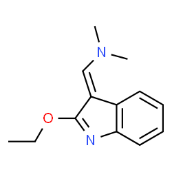 Methanamine, 1-(2-ethoxy-3H-indol-3-ylidene)-N,N-dimethyl-, (E)- (9CI)结构式