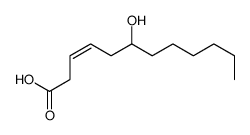 (Z)-6-hydroxydodec-3-enoic acid结构式