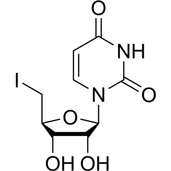 5'-脱氧-5'-碘尿苷结构式