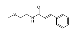 (E)-N-<2-(methylthio)ethyl>cinnamamide Structure