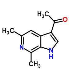 1-(5,7-Dimethyl-1H-pyrrolo[2,3-c]pyridin-3-yl)ethanone Structure