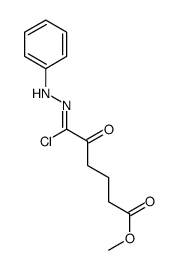 methyl 6-chloro-5-oxo-6-(phenylhydrazinylidene)hexanoate结构式