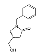 N-benzyl-(4S)-4-hydroxymethylpyrrolidin-2-one Structure