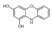 10H-phenoxazine-1,3-diol结构式