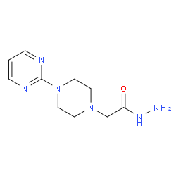 2-[4-(2-嘧啶基)-1-哌嗪基]乙酰肼结构式