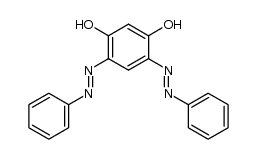 4,6-bis-phenylazo-resorcinol Structure