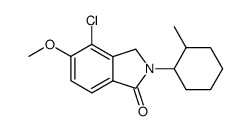 4-Chloro-5-methoxy-2-(2-methyl-cyclohexyl)-2,3-dihydro-isoindol-1-one Structure