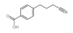 Benzoic acid,4-(3-cyanopropyl)- Structure
