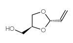 trans-2-vinyl-1,3-dioxolane-4-methanol结构式