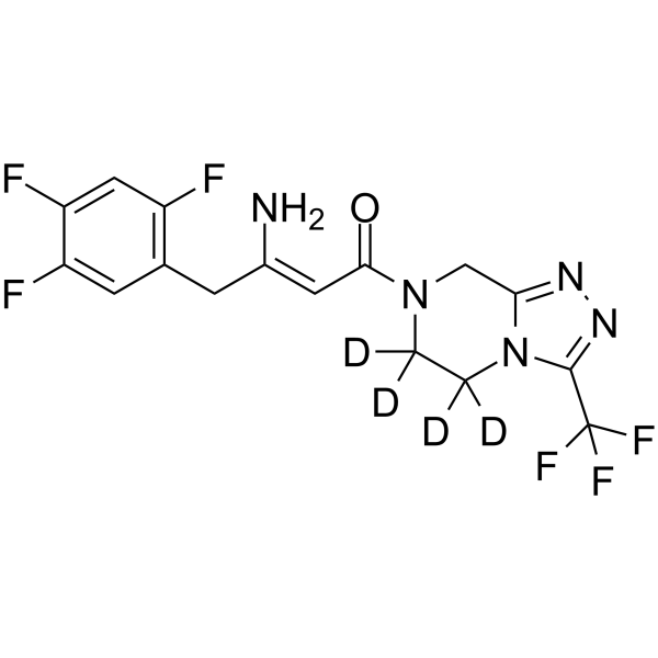 (Rac)-Sitagliptin-d4 Structure