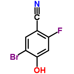 5-Bromo-2-fluoro-4-hydroxy-benzonitrile structure
