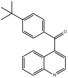 4-(4-tert-Butylbenzoyl)quinoline结构式