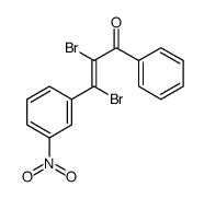2,3-dibromo-3-(3-nitrophenyl)-1-phenylprop-2-en-1-one Structure