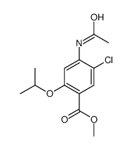 methyl 4-acetamido-5-chloro-2-propan-2-yloxybenzoate结构式
