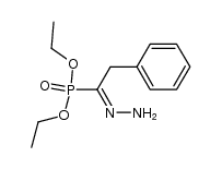 diethyl (1-hydrazono-2-phenylethyl)phosphonate结构式