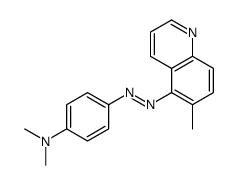 N,N-dimethyl-4-(6-methylquinolin-5-yl)diazenyl-aniline结构式