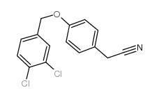 2-(4-[(3,4-二氯苄基)氧基]苯基)乙腈结构式