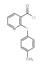2-(4-methylphenyl)sulfanylpyridine-3-carbonyl chloride Structure