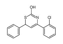 4-(2-chlorophenyl)-6-phenyl-3,6-dihydro-1,3-thiazin-2-one结构式