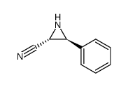 (2R,3S)-2-cyano-3-phenylaziridine结构式