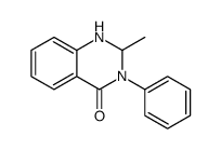 2-Methyl-3-phenyl-1,2-dihydroquinazoline-4(3H)-one结构式