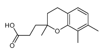 3-(2,7,8-trimethyl-chroman-2-yl)-propionic acid Structure