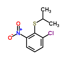 1-chloro-2-(isopropylthio)-3-nitrobenzene Structure