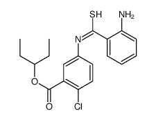 pentan-3-yl 5-[(2-aminobenzenecarbothioyl)amino]-2-chlorobenzoate Structure