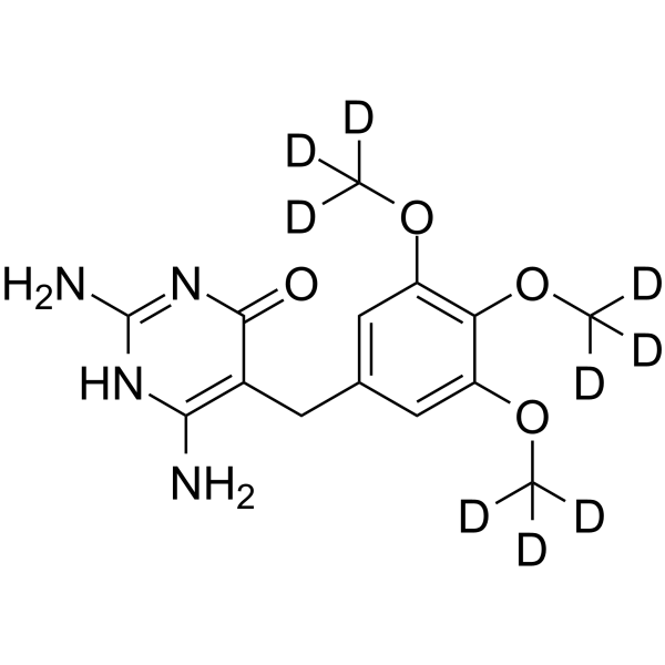 4-Hydroxy trimethoprim-d9 Structure