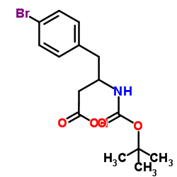 4-(4-Bromophenyl)-3-({[(2-methyl-2-propanyl)oxy]carbonyl}amino)butanoic acid Structure