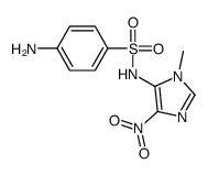 4-amino-N-(3-methyl-5-nitroimidazol-4-yl)benzenesulfonamide结构式