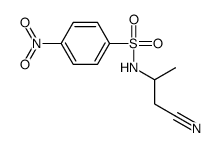 N-(1-cyanopropan-2-yl)-4-nitrobenzenesulfonamide结构式