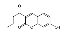 3-丁基-7-羟基-2H-色烯-2-酮结构式