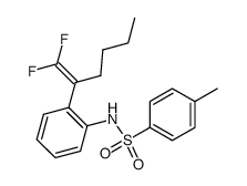 N-[2-(1,1-difluorohex-1-en-2-yl)phenyl]-4-methylbenzenesulfonamide结构式