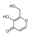 2-(Hydroxymethyl)-3-hydroxy-4H-pyran-4-one结构式