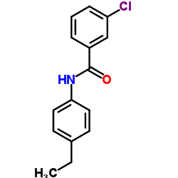 3-Chloro-N-(4-ethylphenyl)benzamide Structure