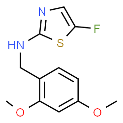 N-(2,4-dimethoxybenzyl)-5-fluorothiazol-2-amine Structure