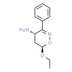 4H-1,2-Oxazin-4-amine,6-ethoxy-5,6-dihydro-3-phenyl-,trans-(9CI)结构式