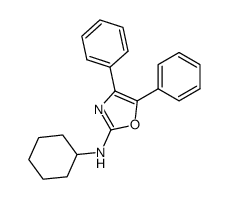 cyclohexyl-(4,5-diphenyl-oxazol-2-yl)-amine结构式